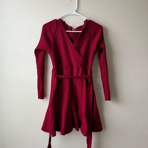 SHEIN Burgundy Casual Dress